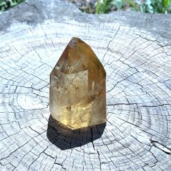 Pointe de citrine polie