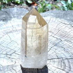 Pointe de citrine polie