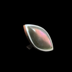 Alternative view of Bague réglable en labradorite