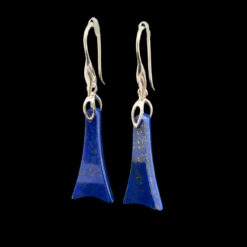 Lapis lazuli and 925 silver drop earrings