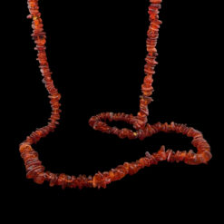 Alternative view of Collier éclats polis en Ambre cognac