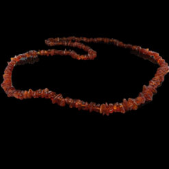 Collier éclats polis en Ambre cognac
