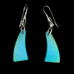 Boucles d'oreilles pendantes en turquoise et argent 925