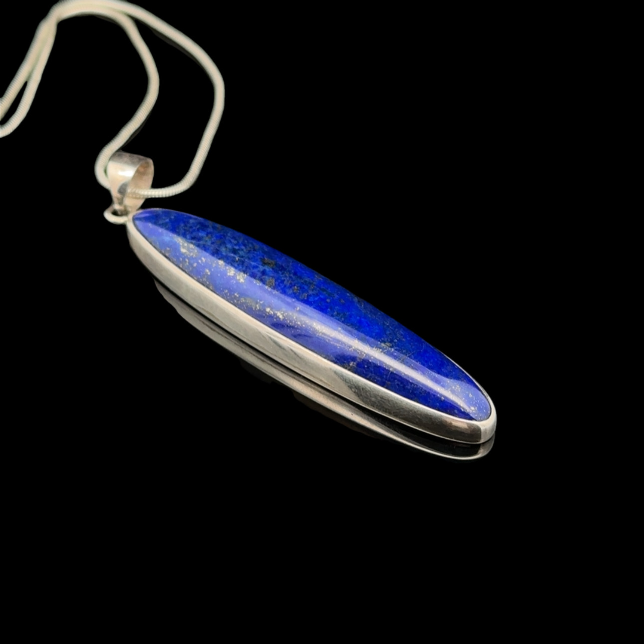 Lapis Lazuli and Sterling Silver Pendant - Image 2