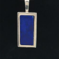 Pendentif homme en lapis lazuli et argent 925