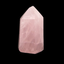 Alternative view of Pointe de quartz rose de 10 à 11 cm