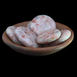 Natural sunstone flat pebble