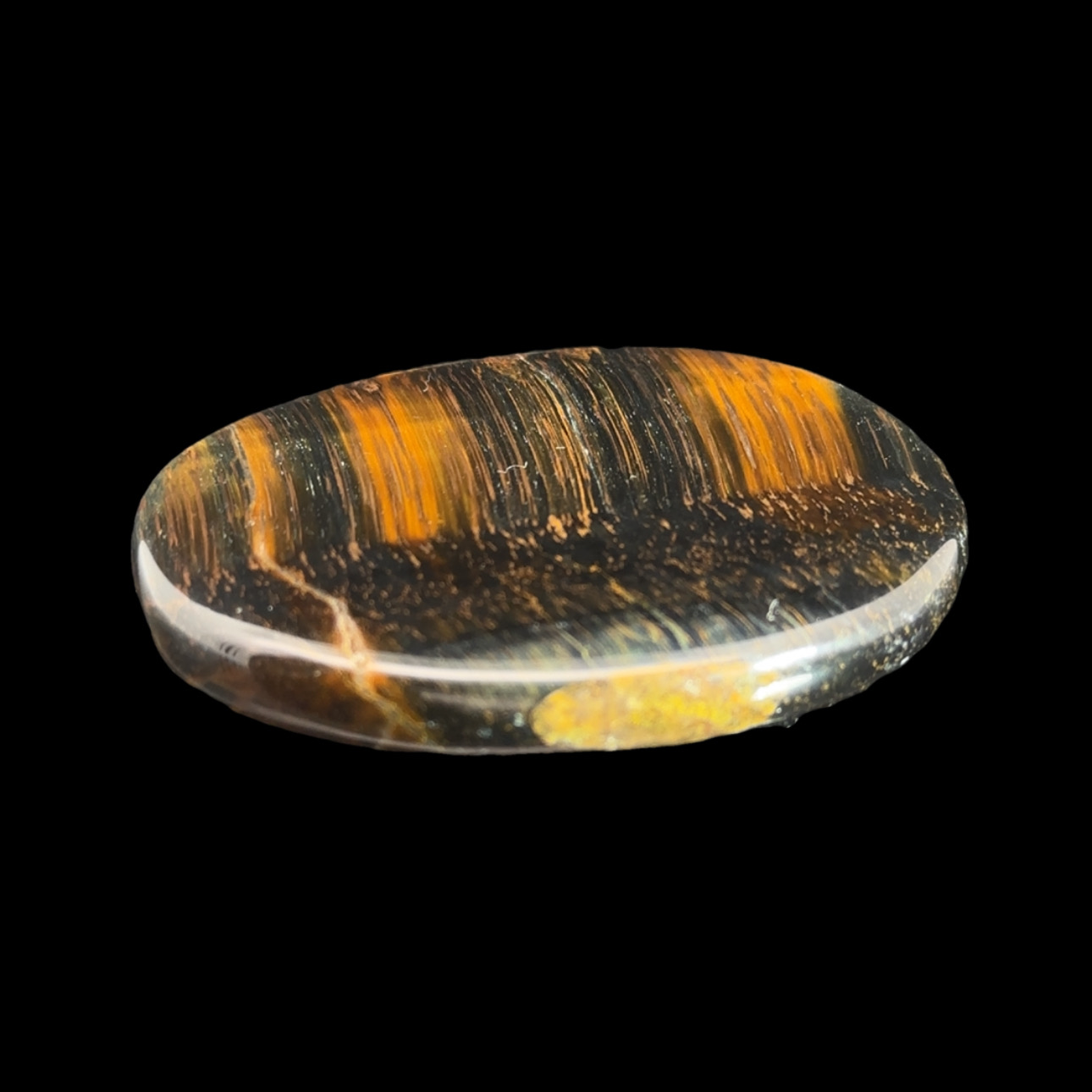 Flat hawk's eye pebble 4.5-5 cm - Image 4
