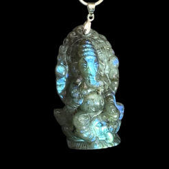 Pendentif Ganesh en labradorite