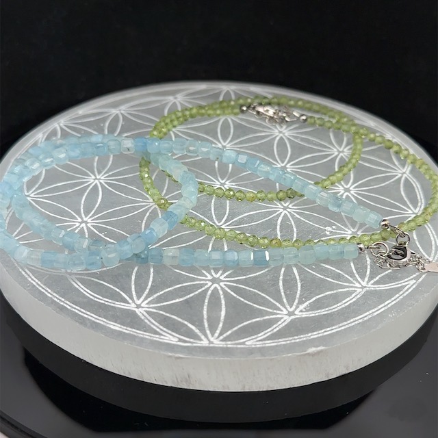 14 cm selenite Flower of Life plate - Image 2