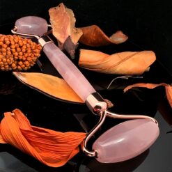 Rouleau de massage en quartz rose