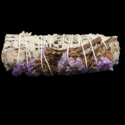 Alternative view of Sauge blanche de californie avec pétales 7 chakras