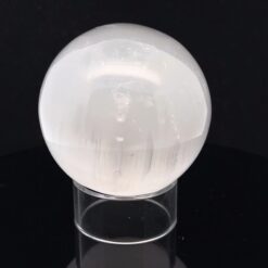 Alternative view of 7 cm selenite sphere