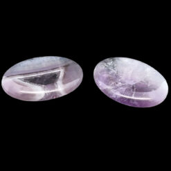 Galet anti-stress en améthyste prasiolite