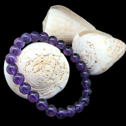 Bracelet  en améthyste du Brésil 8 MM qualité AAA