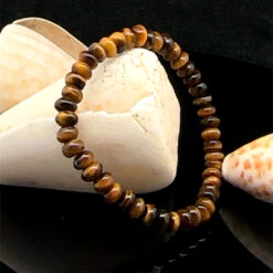 Bracelet  boutons en oeil de tigre de qualité supérieure