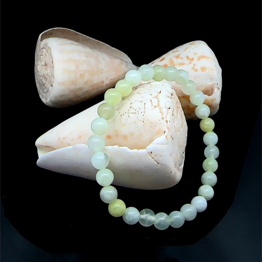 Chinese jade bracelet grade A 6 to 10mm