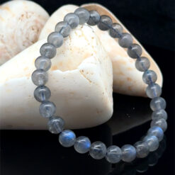 Alternative view of Bracelet  boules en labradorite qualité AA/AAA 6 à 8mm