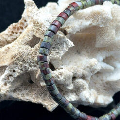 Bracelet Heishi en jaspe sang de dragon AA