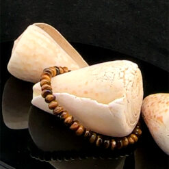 Alternative view of Bracelet  boutons en oeil de tigre de qualité supérieure