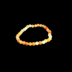Alternative view of Bracelet enfant perles rondes en cornaline 4mm