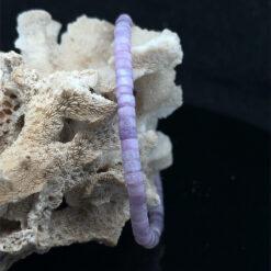 Alternative view of Bracelet Heishi en lépidolite AA