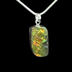 Freeform ammolite pendant