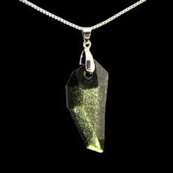 Men’s freeform golden obsidian pendant