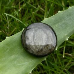 Alternative view of Disque en obsidienne dorée 4 à 4,5cm