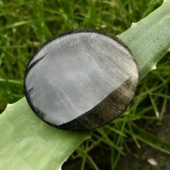 Golden obsidian disc 6 to 6.5 cm