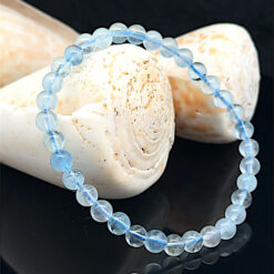 Bracelet en aigue-marine de Namibie qualité AA