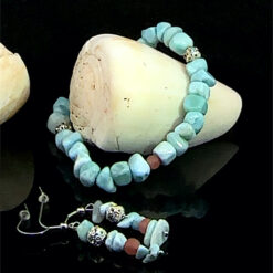 Larimar bracelet and earrings