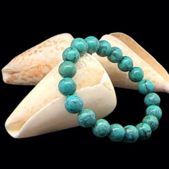 Bracelet en turquoise du Tibet 10 mm