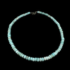 Faceted larimar necklace