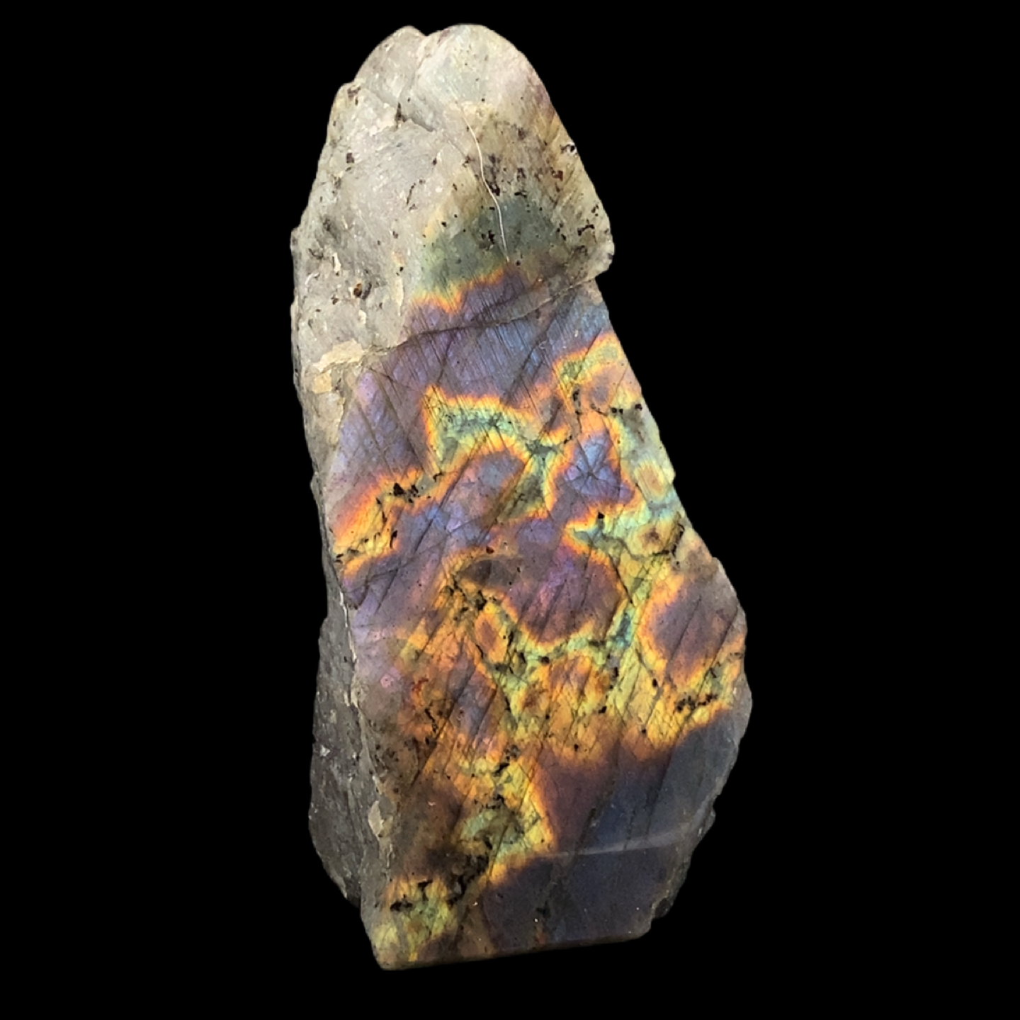 semi-polished purple labradorite 261g - Image 4