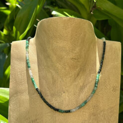 Faceted Emerald Necklace