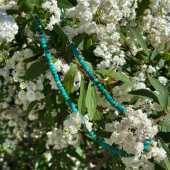 Alternative view of Turquoise Button Bead Necklace