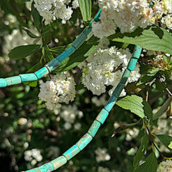 Alternative view of Turquoise tube bead necklace