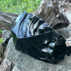 Alternative view of Bloc d'obsidienne noire brute 3KG