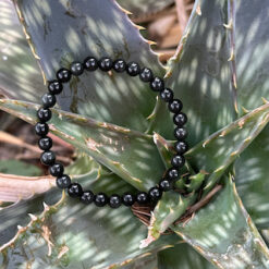 Alternative view of Bracelet obsidienne oeil céleste qualité AA