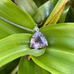 Light faceted amethyst pendant