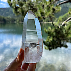 Pointe de quartz lémurien 15,5cm