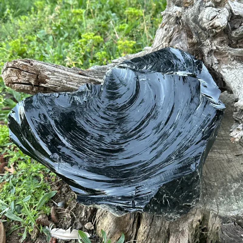 Raw Black Obsidian Block 11.6 kg - Image 2