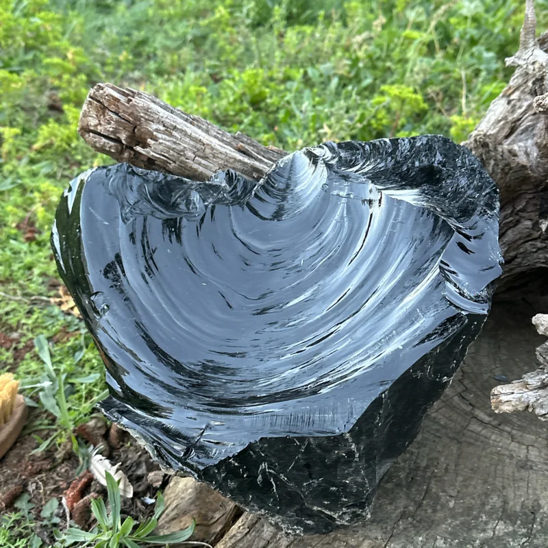 Raw Black Obsidian Block 11.6 kg - Image 3