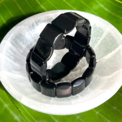 AA Celestial Eye Obsidian Cushion Bracelet