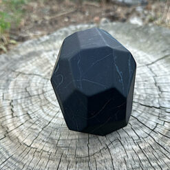 Alternative view of Forme libre facettée en shungite non polie