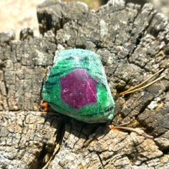 Semi-polished Ruby in Zoisite 250g