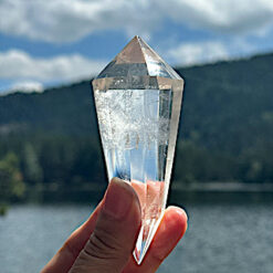 Vogel 12-facet double-terminated clear quartz point 10-11.5 cm