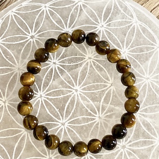 Kids’ 6 mm tiger’s eye bracelet