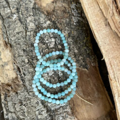 Bracelet enfant perles rondes en amazonite 4 MM